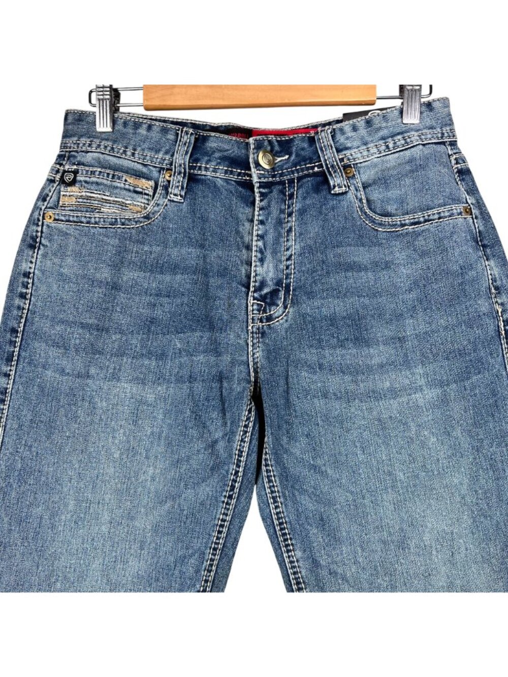 NWT Rock & Roll Jeans Mens Double Barrel Straight Boot 30x30 Relaxed Fit Denim - Picture 2 of 16
